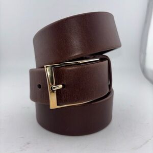 BILL LAVIN Soft Collection Brown LEATHER Size 40 Belt New Handmade​